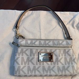 Michael Kors monogram wristlet